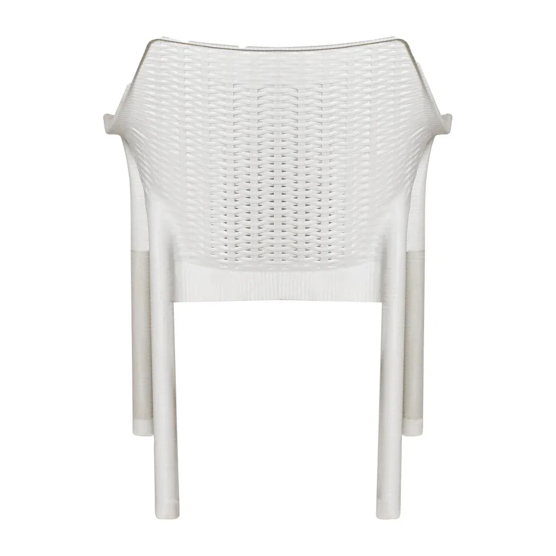 JA913 Bolero Elements Polypropylene Arm Chair Snow (Set 4)