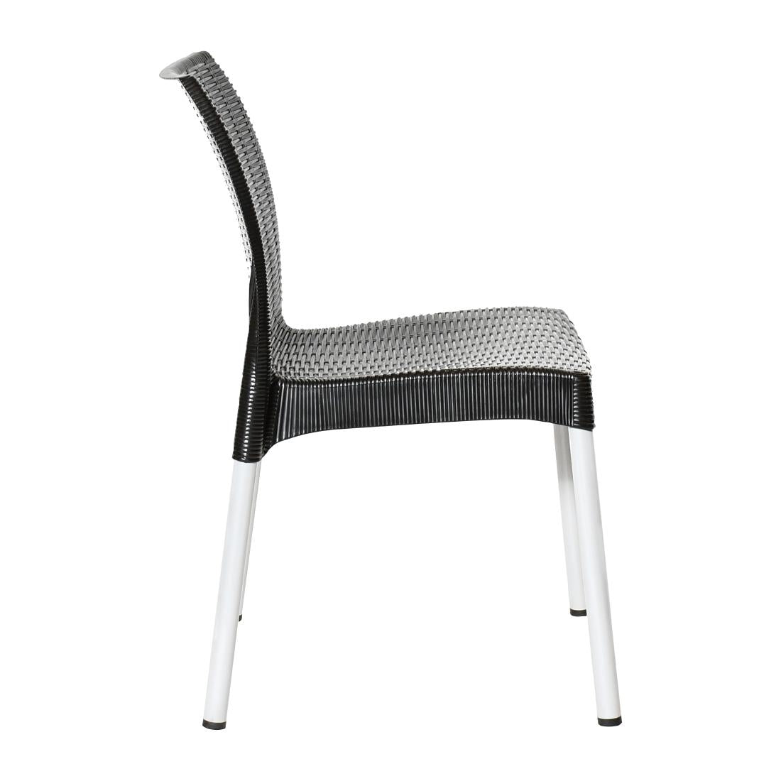 JA917 Bolero Elements Polypropylene Rattan Side Chair Black (Set 4)