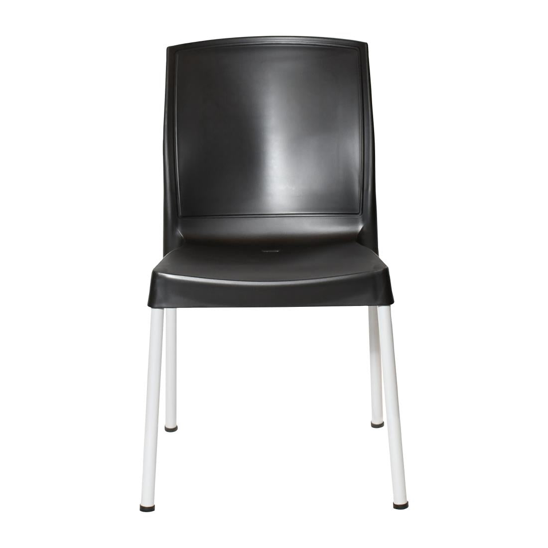 JA918 Bolero Elements Polypropylene Plain Side Chair Black (Set 4)