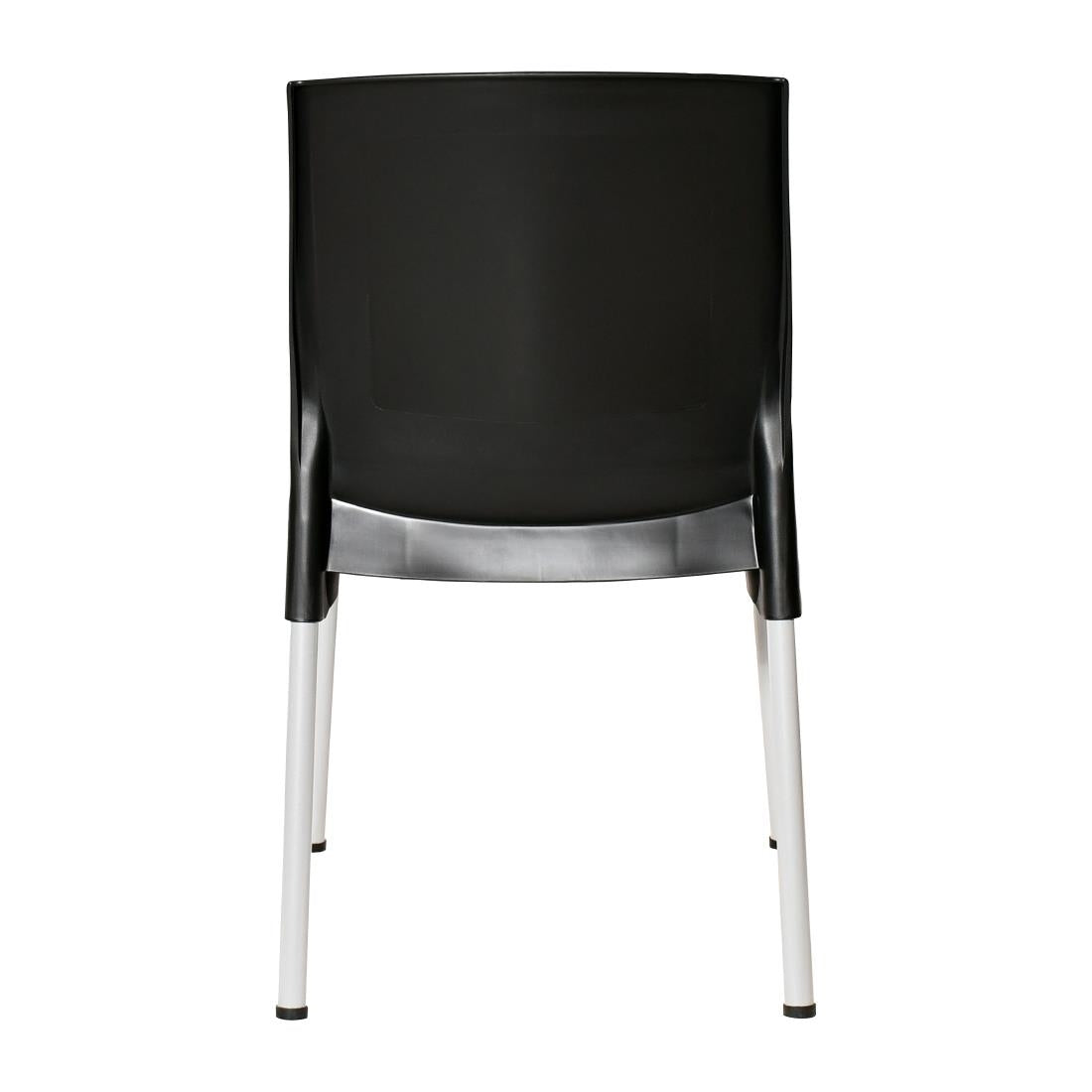 JA918 Bolero Elements Polypropylene Plain Side Chair Black (Set 4)