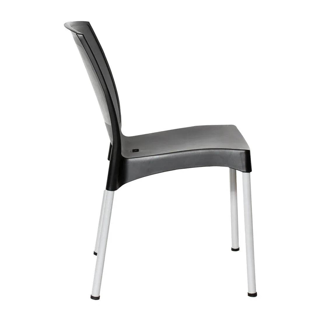 JA918 Bolero Elements Polypropylene Plain Side Chair Black (Set 4)