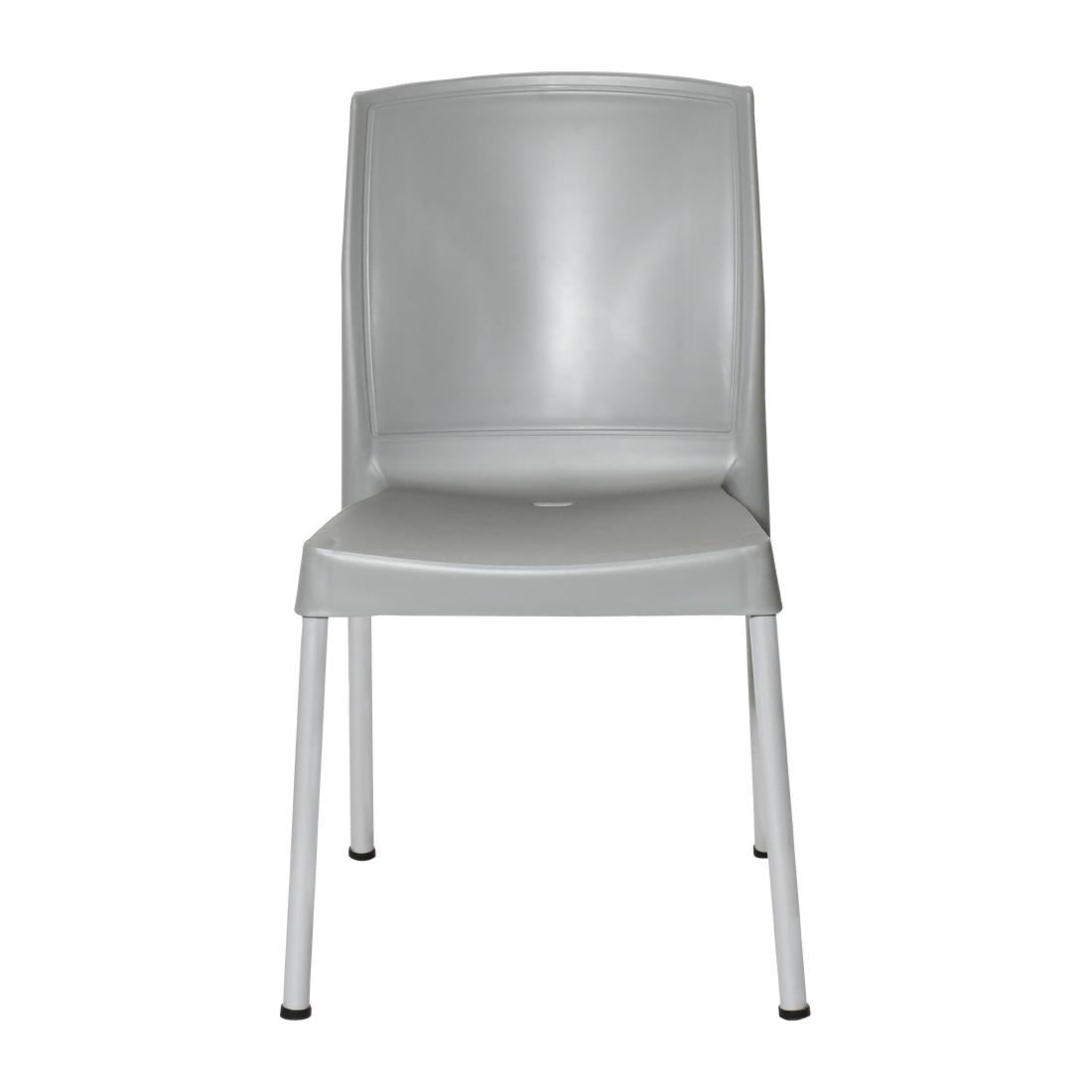 JA920 Bolero Elements Polypropylene Plain Side Chair Grey (Set 4)