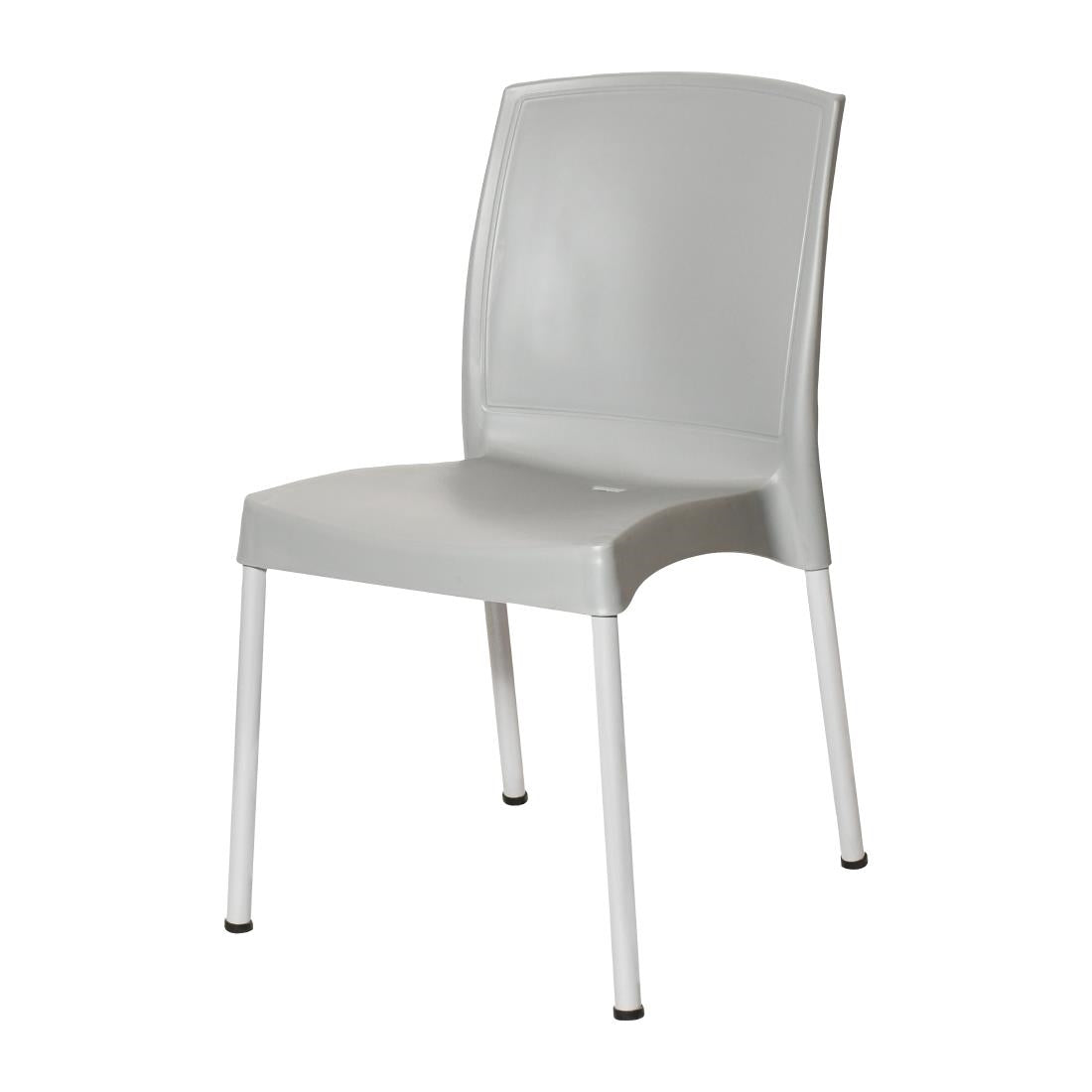JA920 Bolero Elements Polypropylene Plain Side Chair Grey (Set 4)