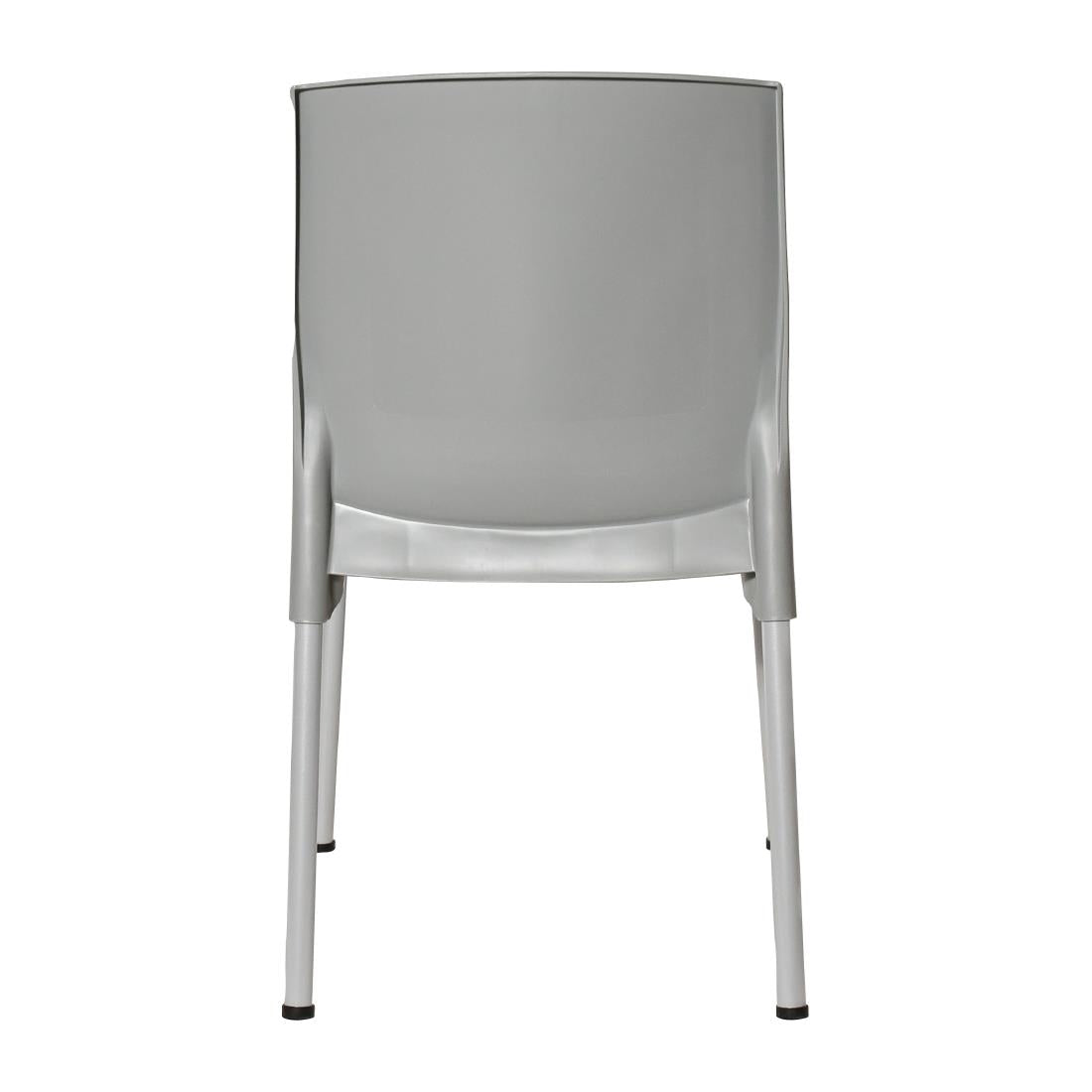 JA920 Bolero Elements Polypropylene Plain Side Chair Grey (Set 4)