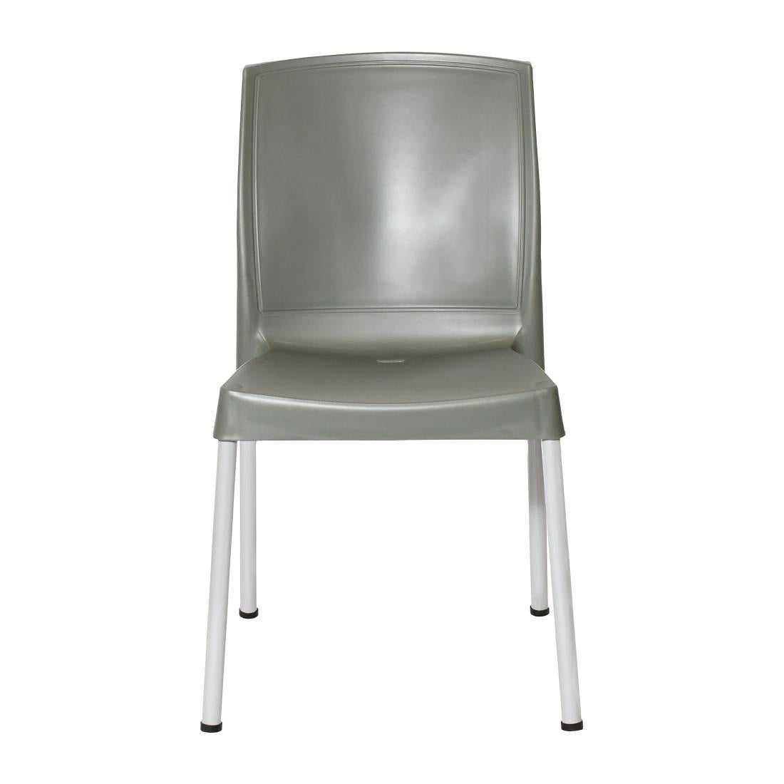 JA921 Bolero Elements Polypropylene Plain Side Chair Olive Green (Set 4)