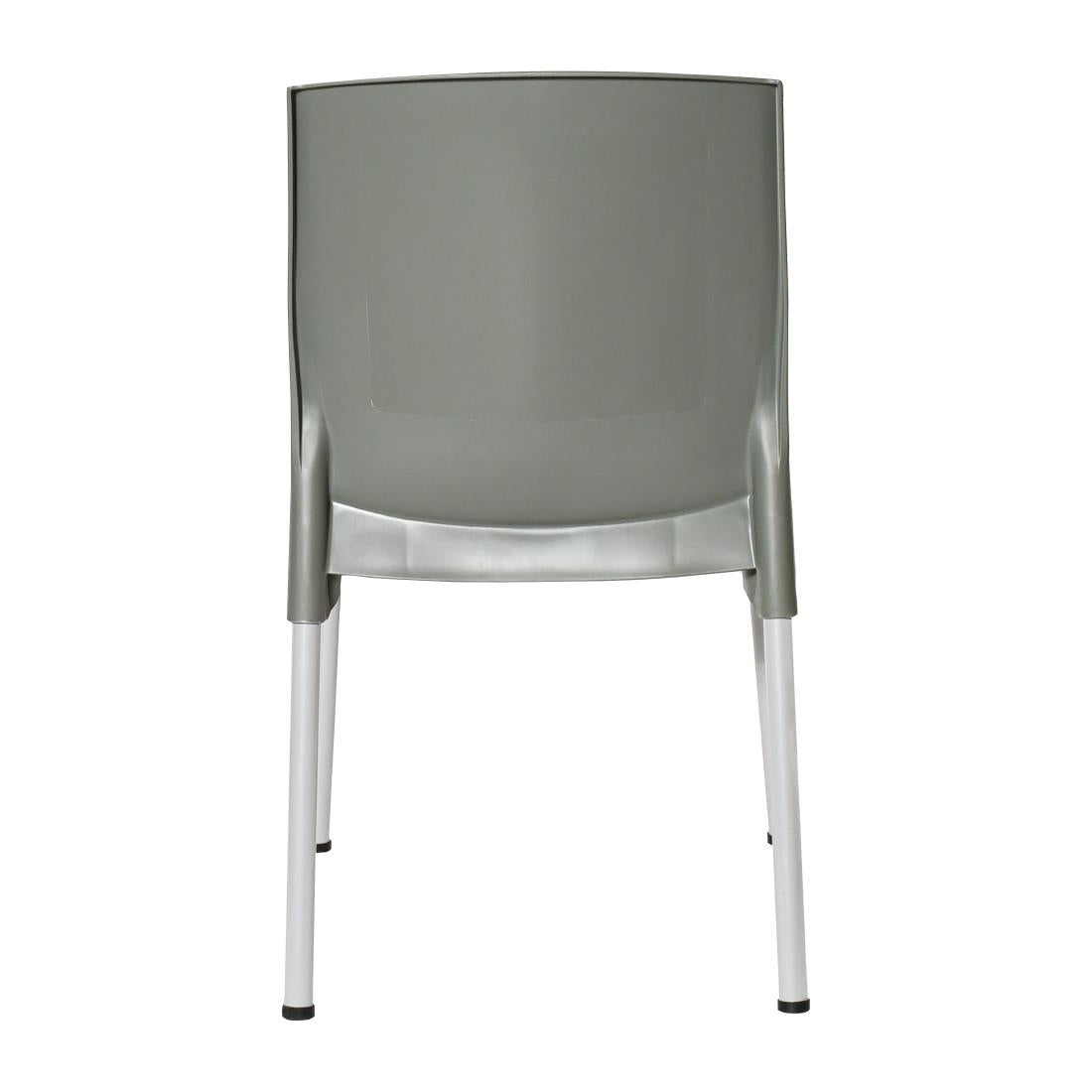 JA921 Bolero Elements Polypropylene Plain Side Chair Olive Green (Set 4)