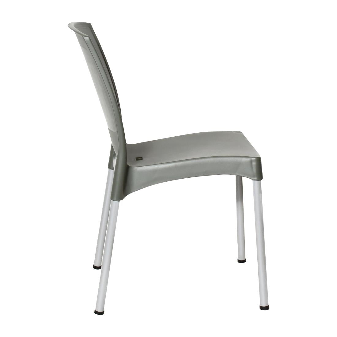 JA921 Bolero Elements Polypropylene Plain Side Chair Olive Green (Set 4)