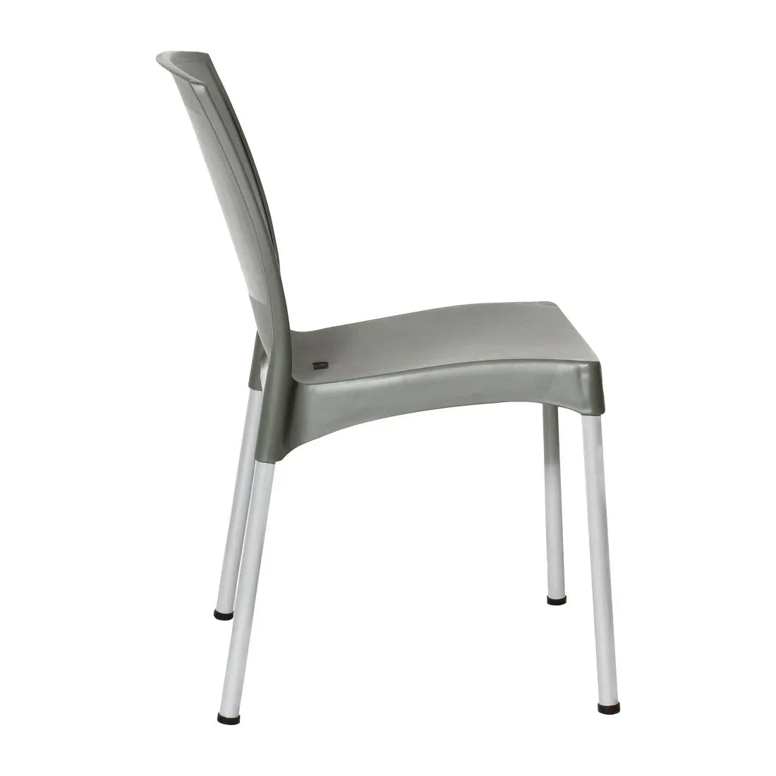 JA921 Bolero Elements Polypropylene Plain Side Chair Olive Green (Set 4)