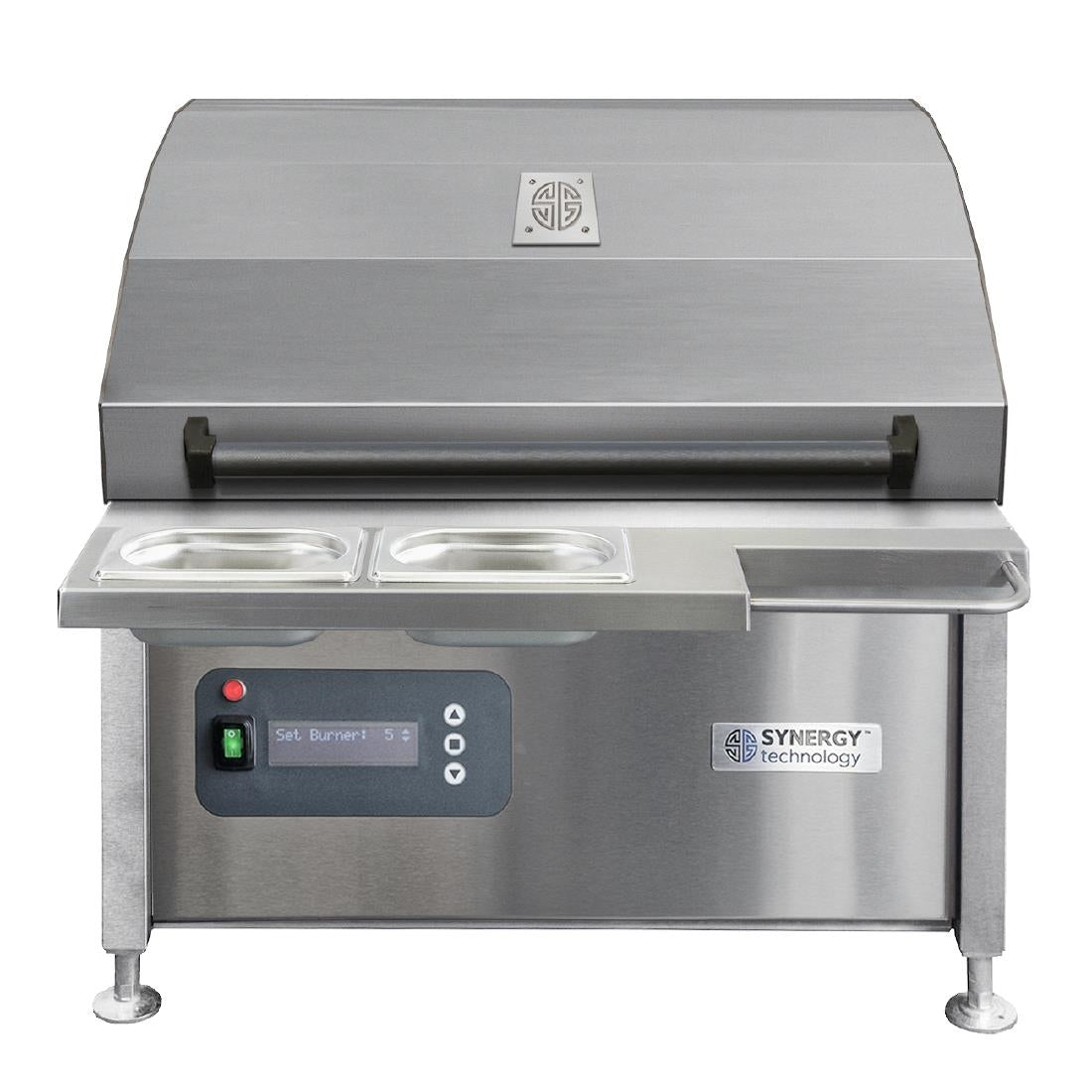 JA962 Synergy CharGo STCGO600 Chargrill Oven with Lid, Slow Cook Shelf & Garnish Rail Nat Gas