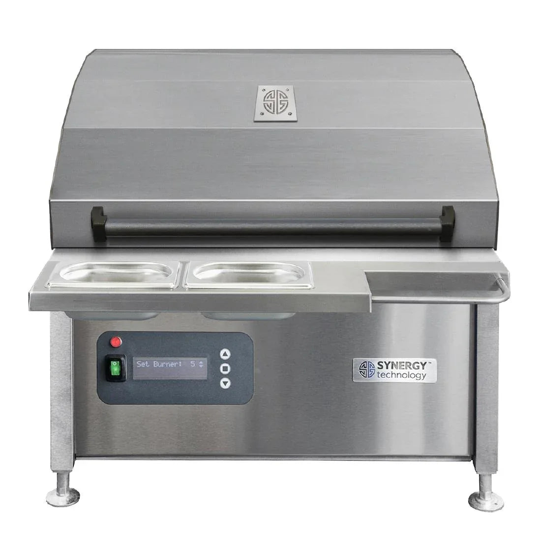 JA962 Synergy CharGo STCGO600 Chargrill Oven with Lid, Slow Cook Shelf & Garnish Rail Nat Gas
