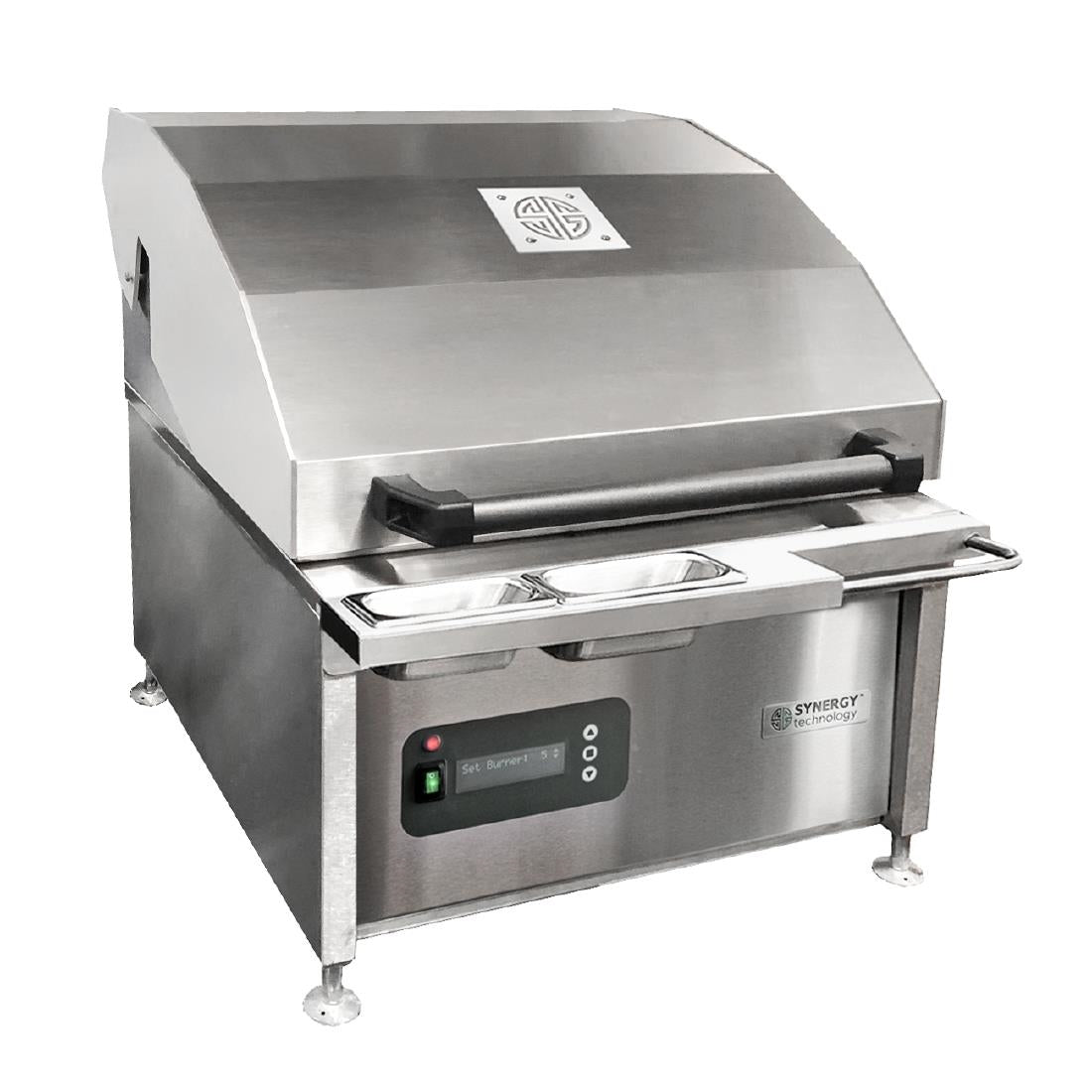 JA962 Synergy CharGo STCGO600 Chargrill Oven with Lid, Slow Cook Shelf & Garnish Rail Nat Gas