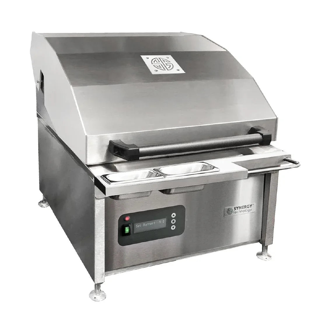 JA962 Synergy CharGo STCGO600 Chargrill Oven with Lid, Slow Cook Shelf & Garnish Rail Nat Gas