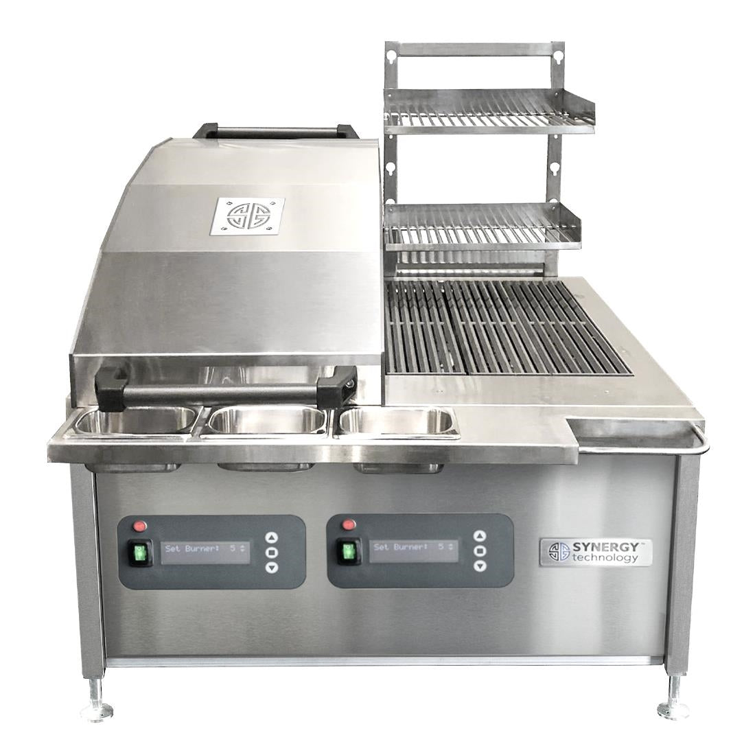 JA964 Synergy CharGo STCGO900DUAL Chargrill Oven with Single Lid