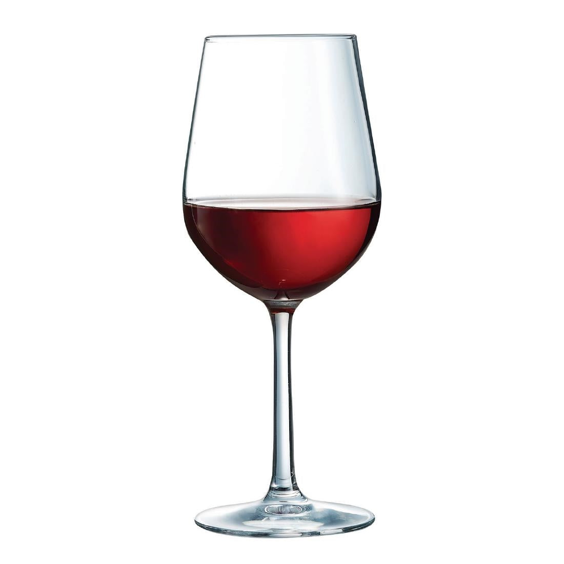 JB060 Arcoroc Domaine Wine Glasses 370ml LUKCA-NI at 175 & 250ml (24 Pack)