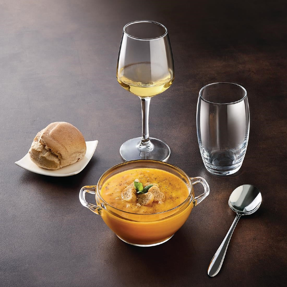 JB062 Arcoroc Lineal Wine Glasses 250ml LUKCA-NI at 175ml (24 Pack)