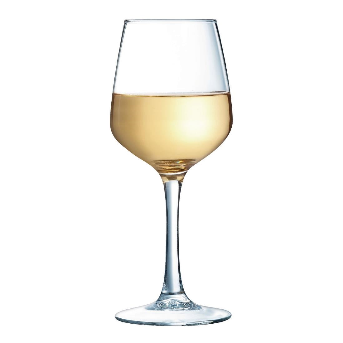 JB064 Arcoroc Lineal Wine Glasses 310ml LUKCA-NI at 250ml (24 Pack)