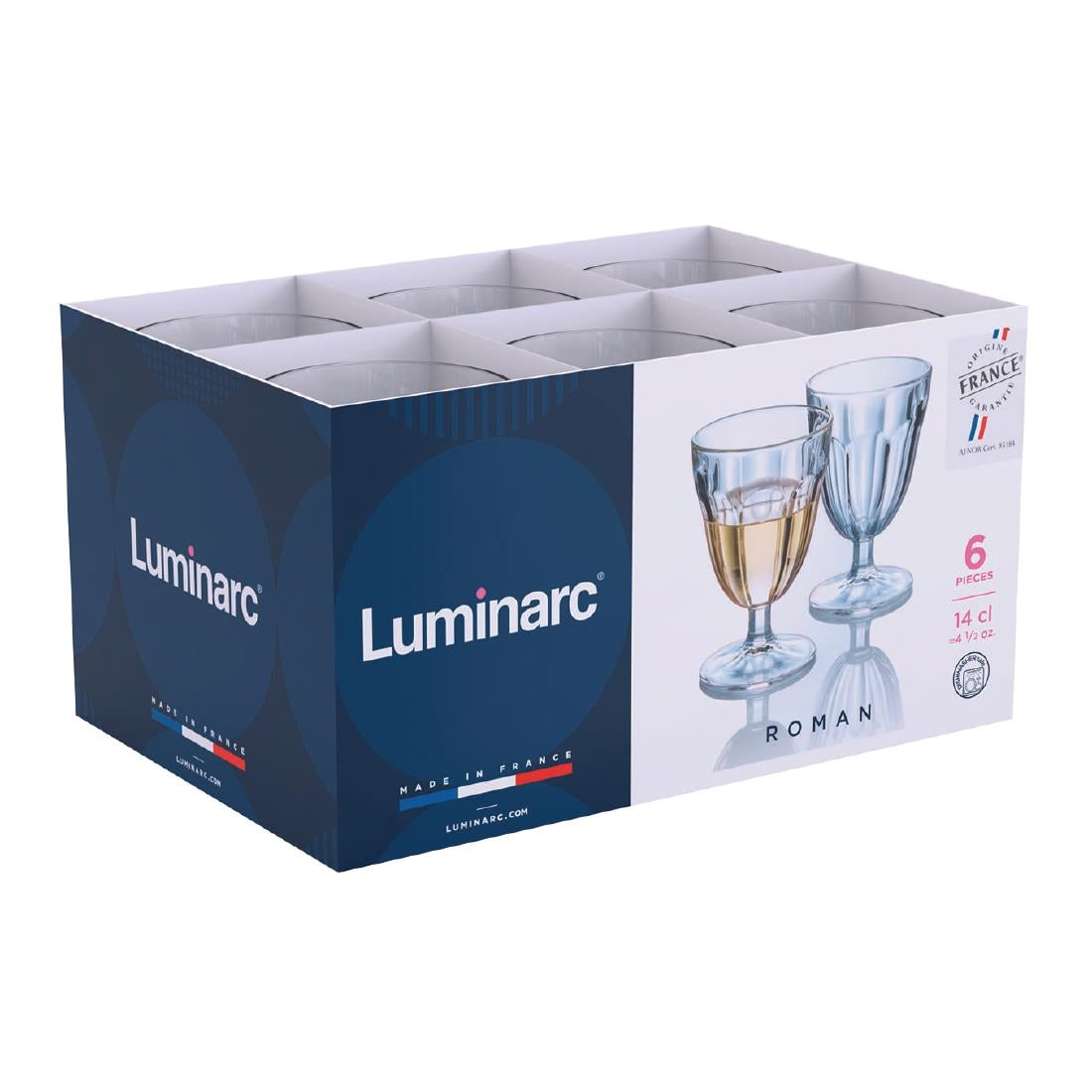 JB079 Luminarc Roman Wine/Cocktail Glasses 140ml (24 Pack)