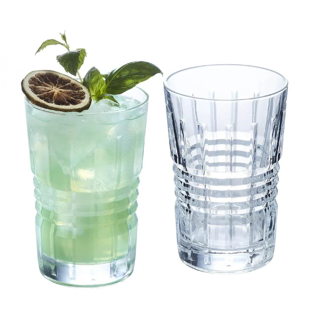 JB086 Arcoroc Old Square Hi Ball Glasses 360ml (12 Pack)