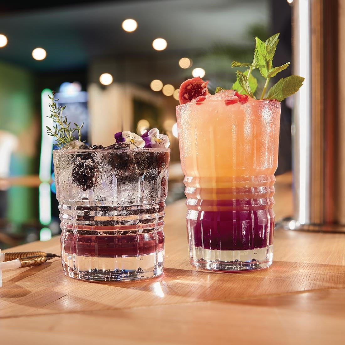 JB086 Arcoroc Old Square Hi Ball Glasses 360ml (12 Pack)