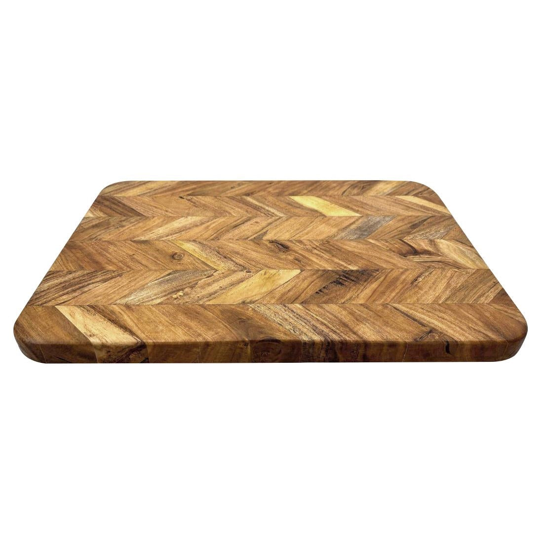 Vogue Chevron Effect Acacia Wood Chopping Board Large 560x405mm