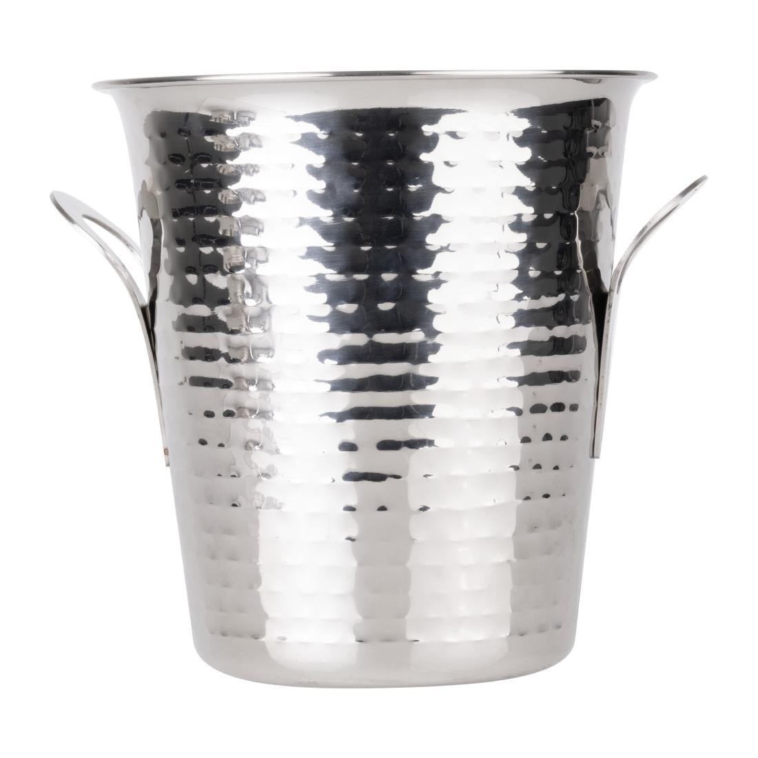 JB127 Olympia Flare Wine Bucket Hammered Stainless Steel