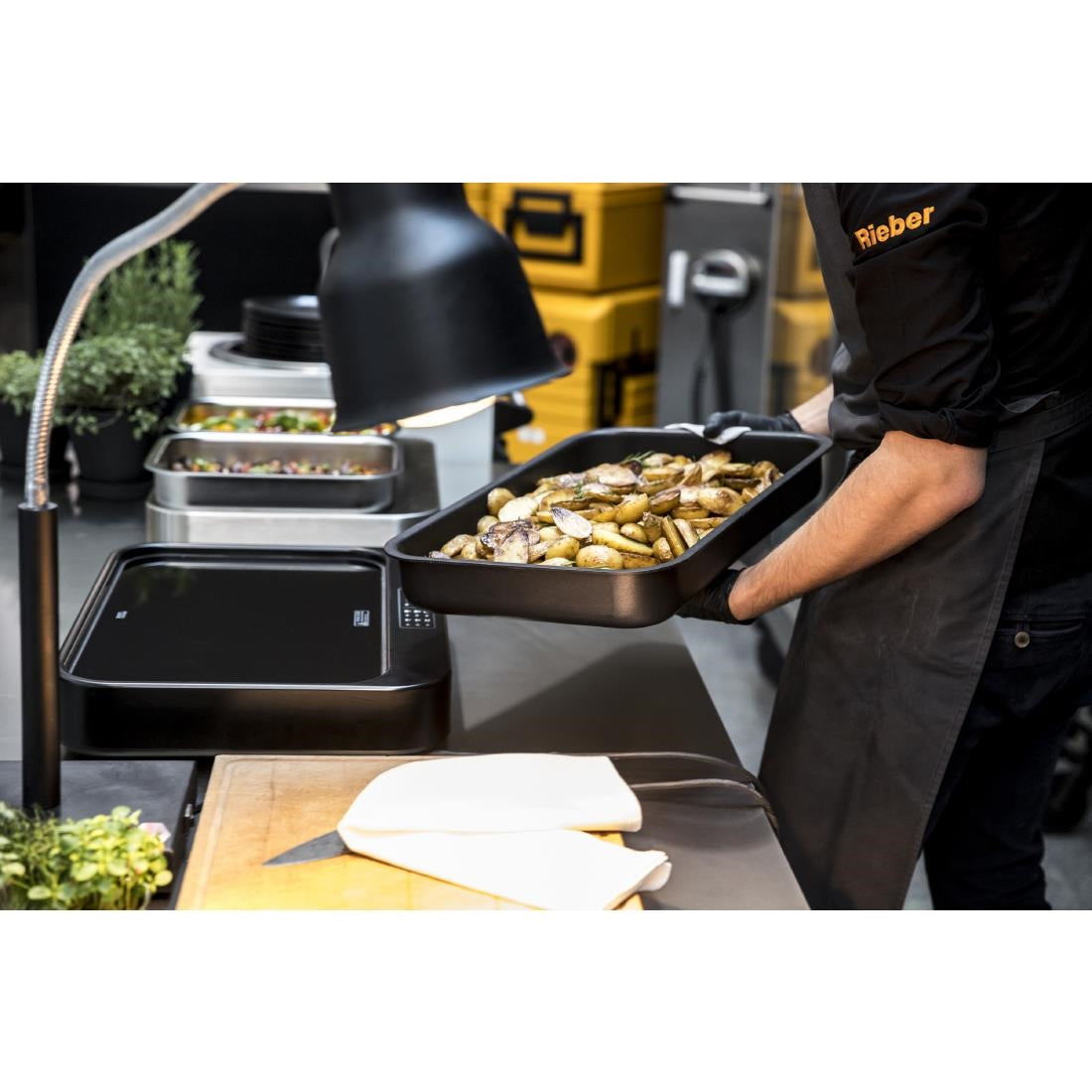 JB150 Rieber K-Pot Connect Glass Ceramic Hob 1/1GN Black CK-2200