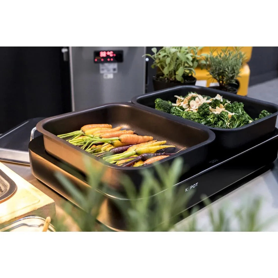 JB151 Rieber K-Pot Glass Ceramic Hob 1/1GN Stainless Steel CK-2200