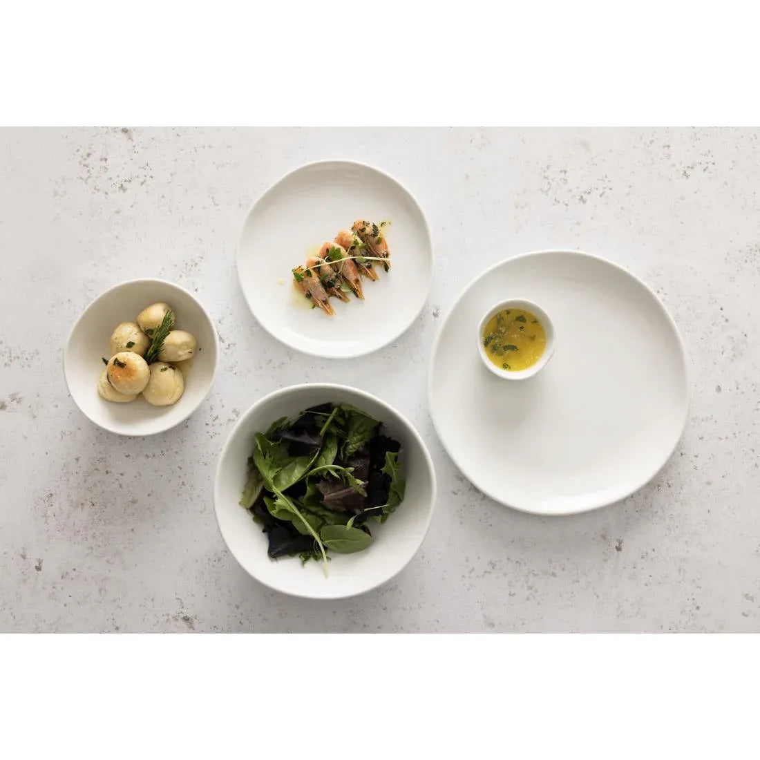 JB177 Olympia Chia White Deep Bowl - 1250ml 42.2fl oz (Box 6)