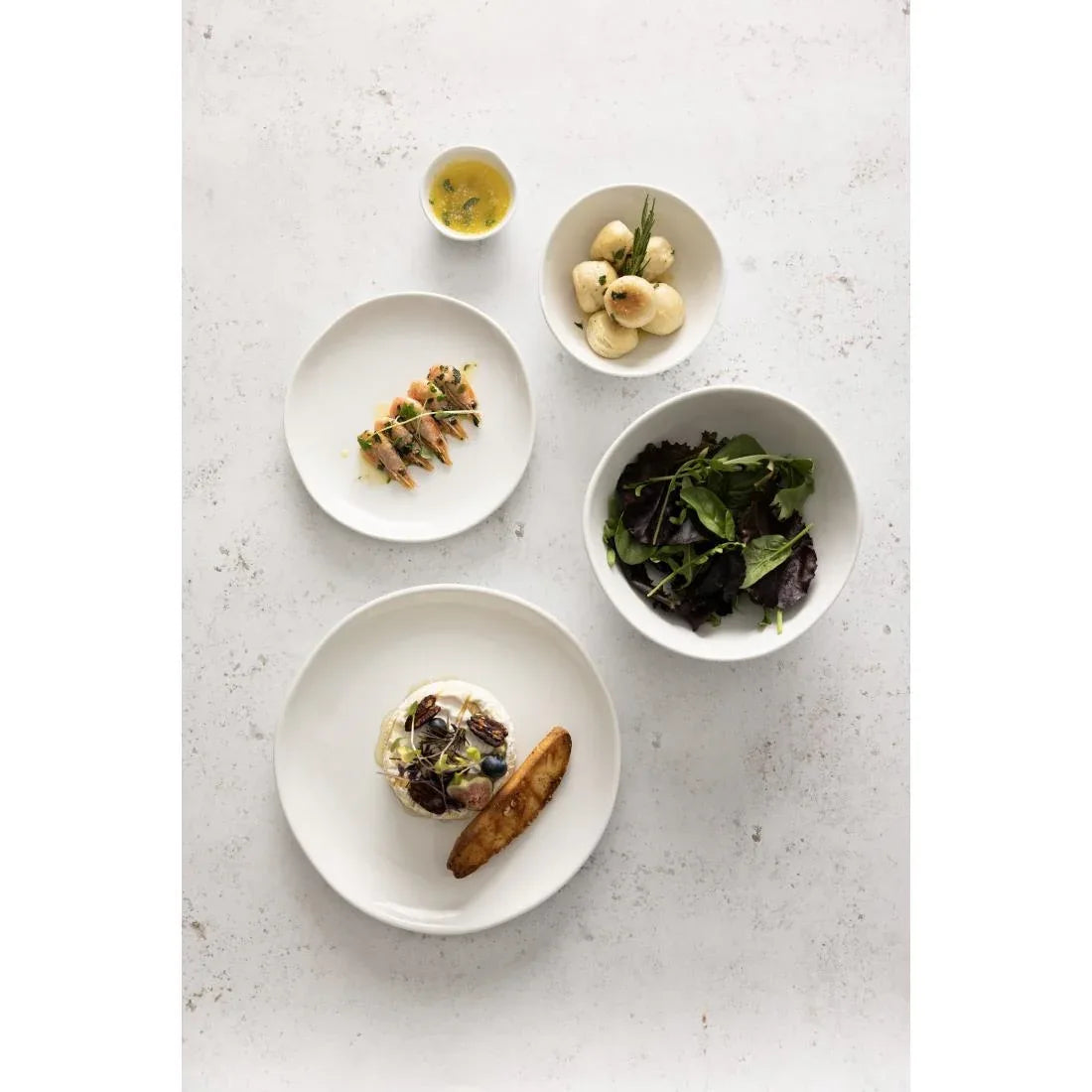JB176 Olympia Chia White Plate - 200mm 8" (Box 6)
