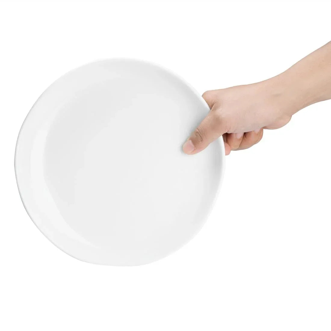 JB176 Olympia Chia White Plate - 200mm 8" (Box 6)