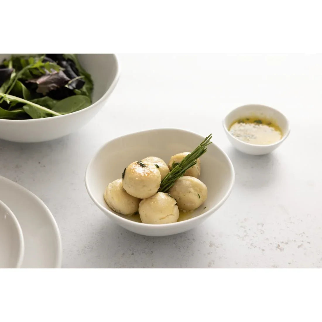 JB178 Olympia Chia White Small Bowl - 455ml 15.3fl oz (Box 6)