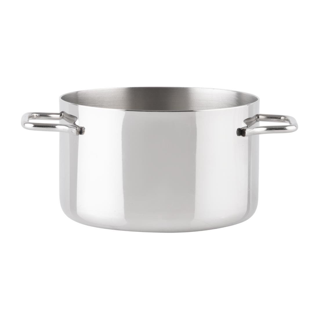 JB191 Olympia Table Presentation Mini Casserole Dish Stainless Steel - 120mm