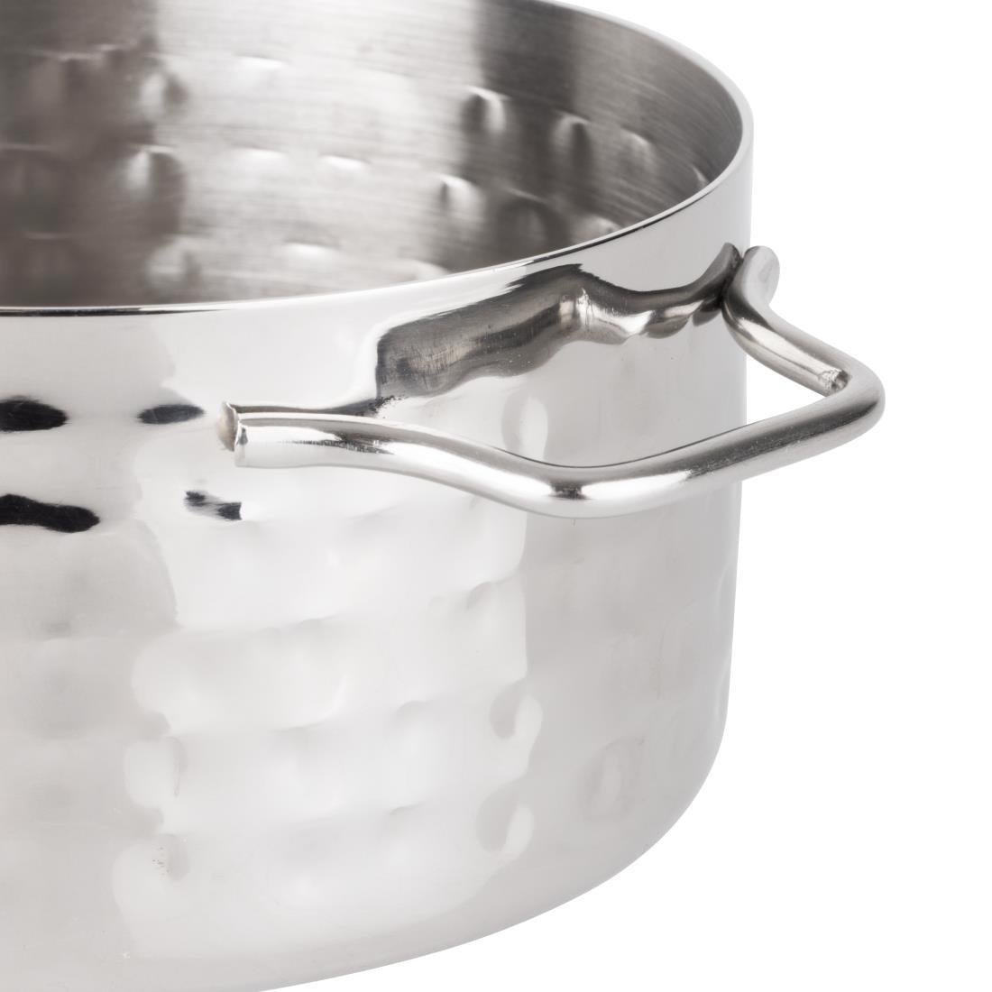 JB192 Olympia Table Presentation Mini Casserole Dish Stainless Steel Hammered - 100mm