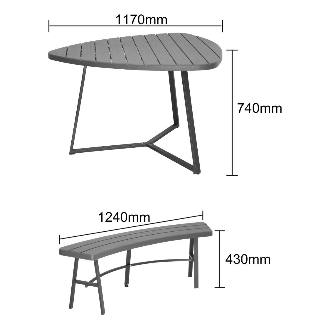 JB369 Bolero Valletta Picnic Bench Set