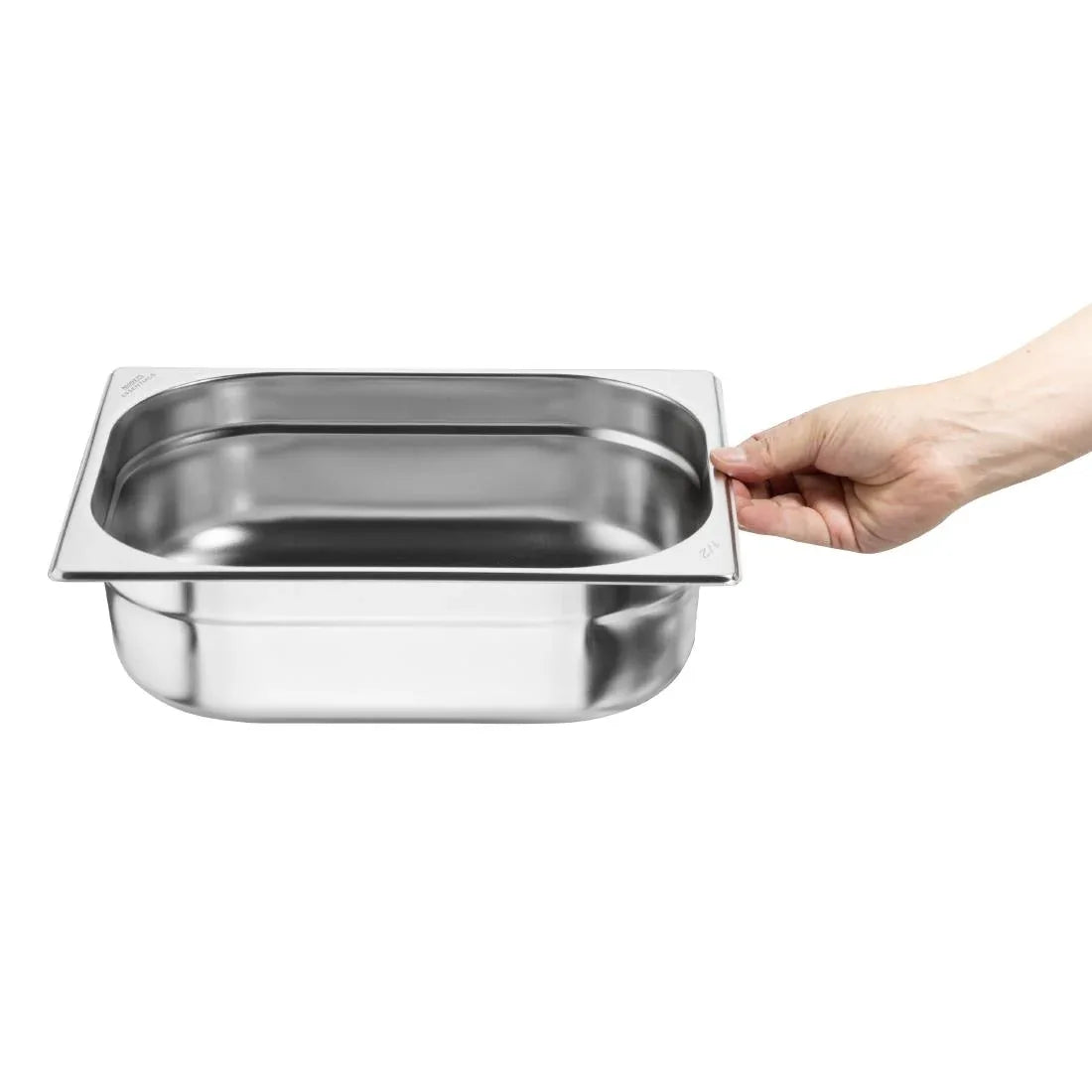 JB372 Nisbets Essentials Stainless Steel Gastronorms 1/2 100mm (Pack 3)