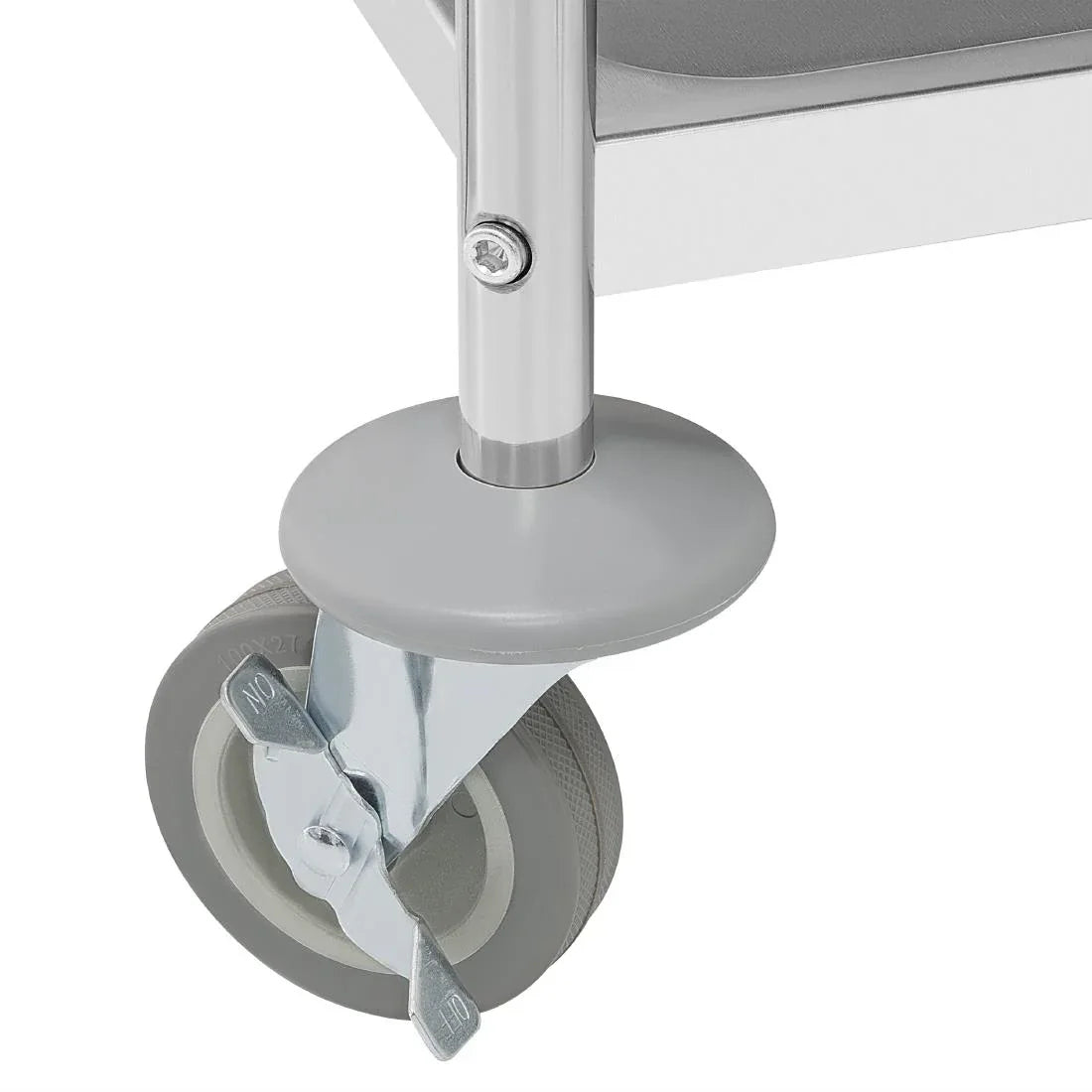 JB373 Vogue 4 Tier Flat Pack Trolley St/St - 710x405x1074mm