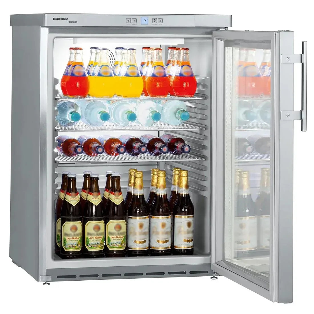 JB421 Liebherr FKUV 1663 Glass Door Undercounter Fridge 141Ltr