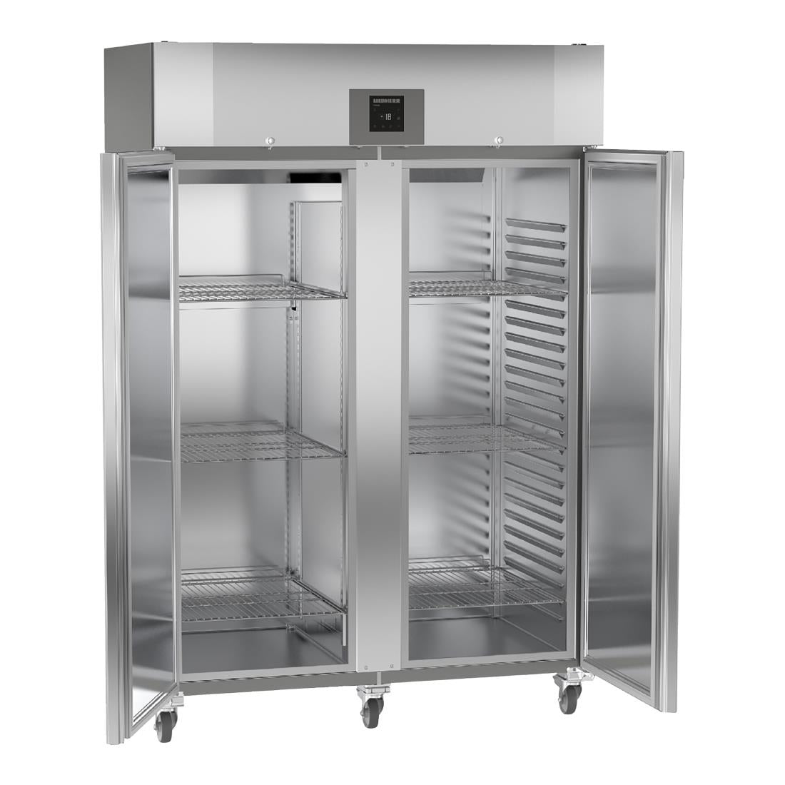 JB437 Liebherr GGPV 1440 Double Door Forced Air 2/1 GN Upright Freezer 1361Ltr