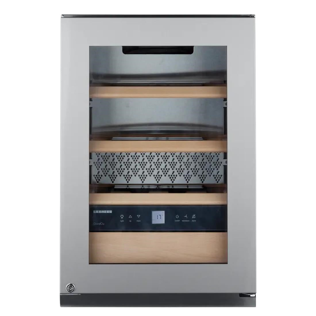 JB465 Liebherr WKES 653 Stainless Steel Undercounter Wine Cooler 48Ltr