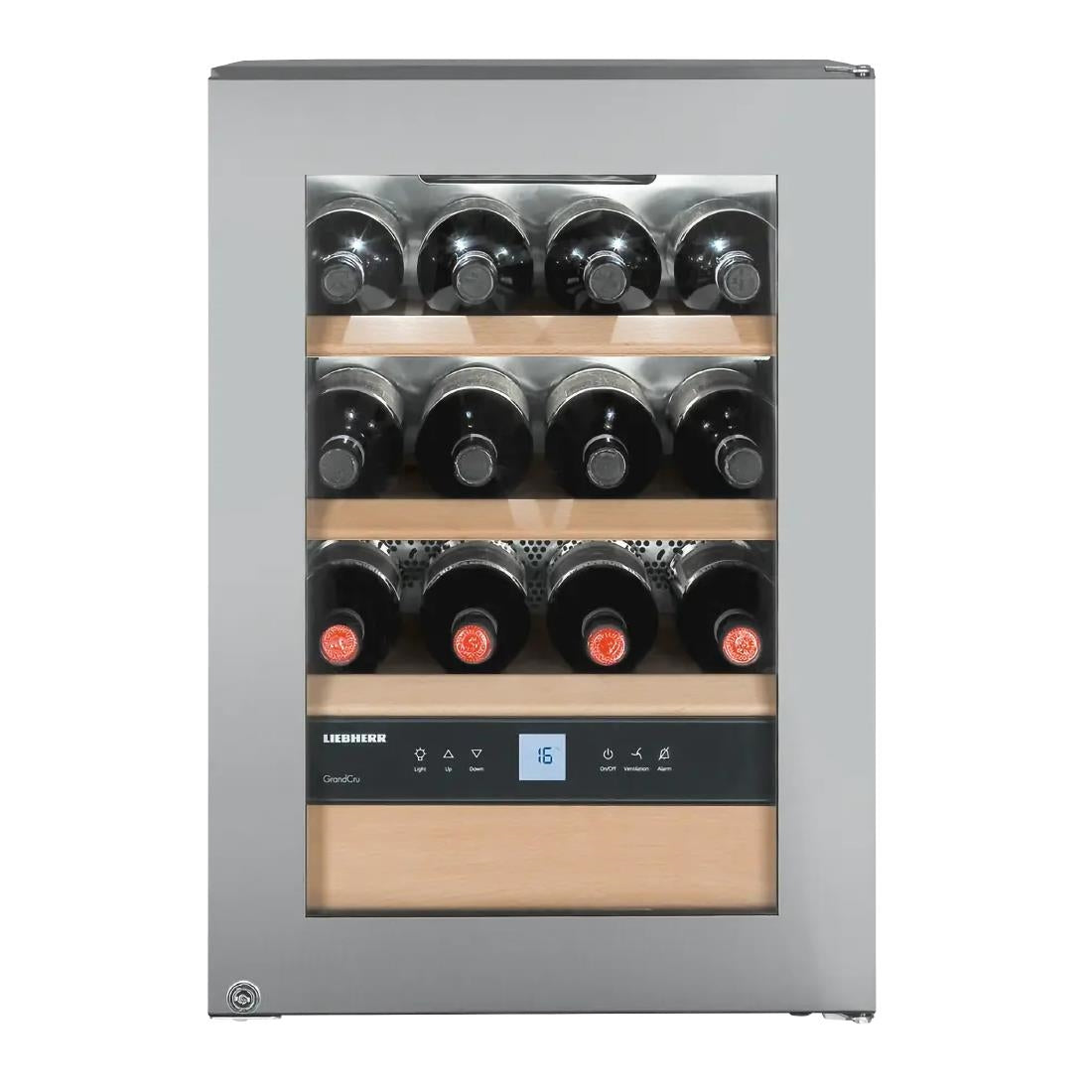 JB465 Liebherr WKES 653 Stainless Steel Undercounter Wine Cooler 48Ltr