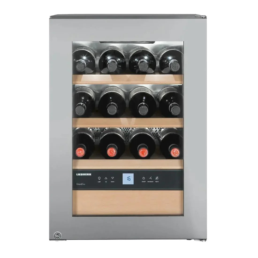 JB465 Liebherr WKES 653 Stainless Steel Undercounter Wine Cooler 48Ltr