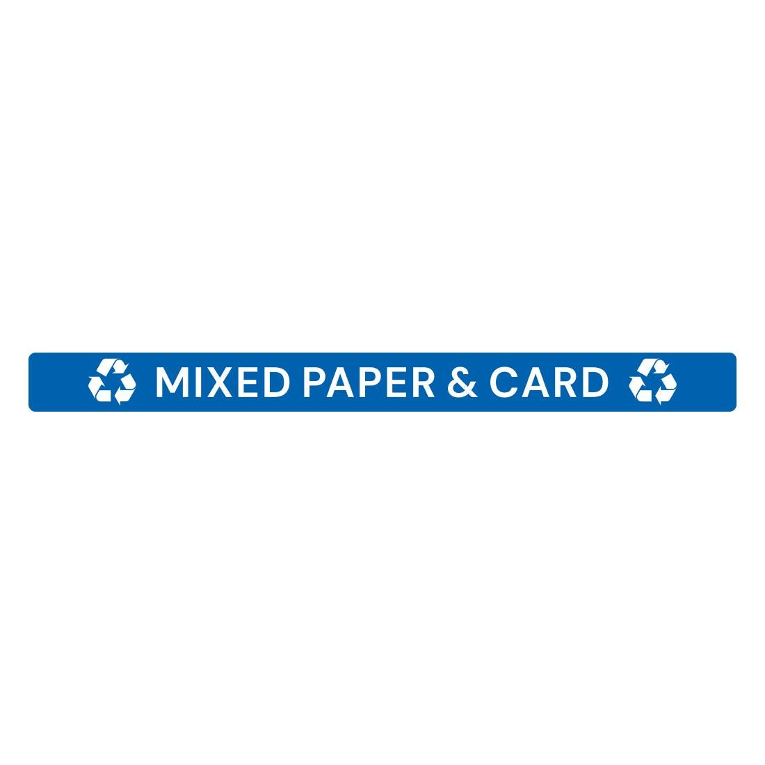 JB491 Jantex Slim Bin Lid Label – Mixed Paper & Card