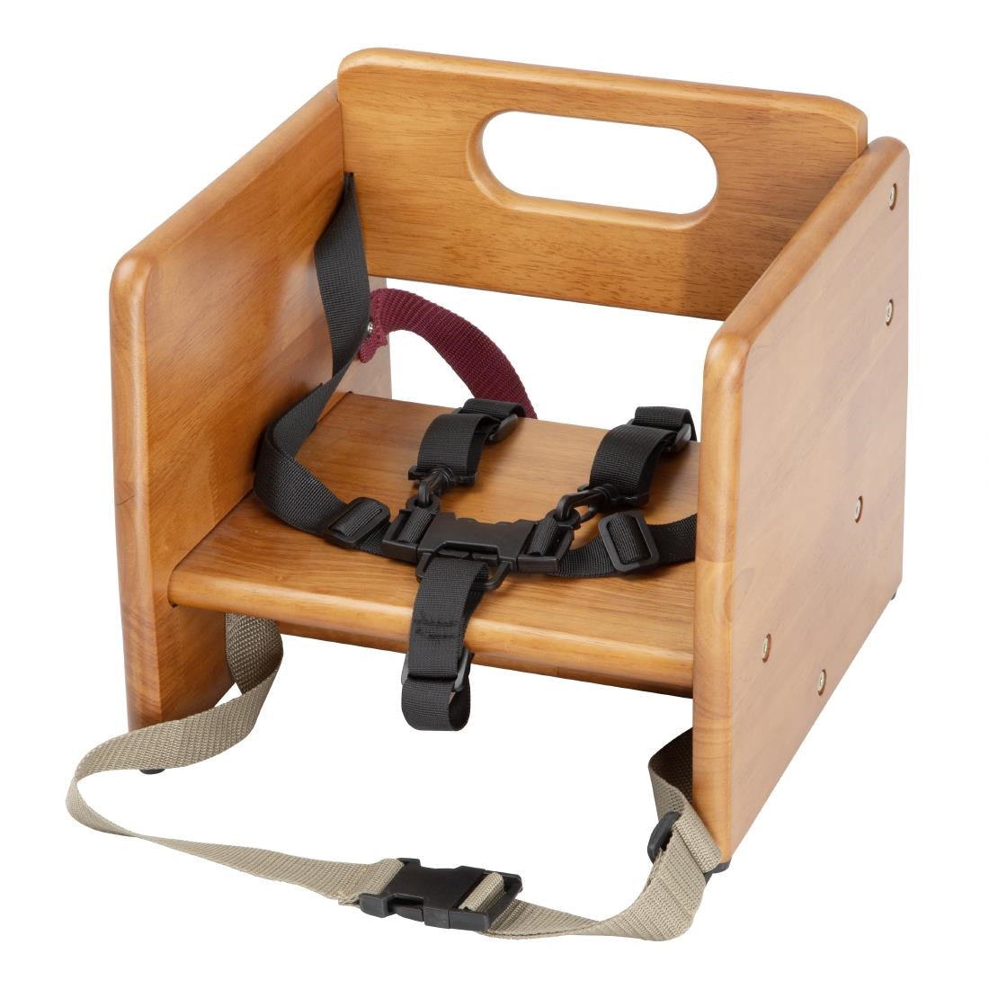 JB528 Bolero Booster Seat - Dark Wood Finish