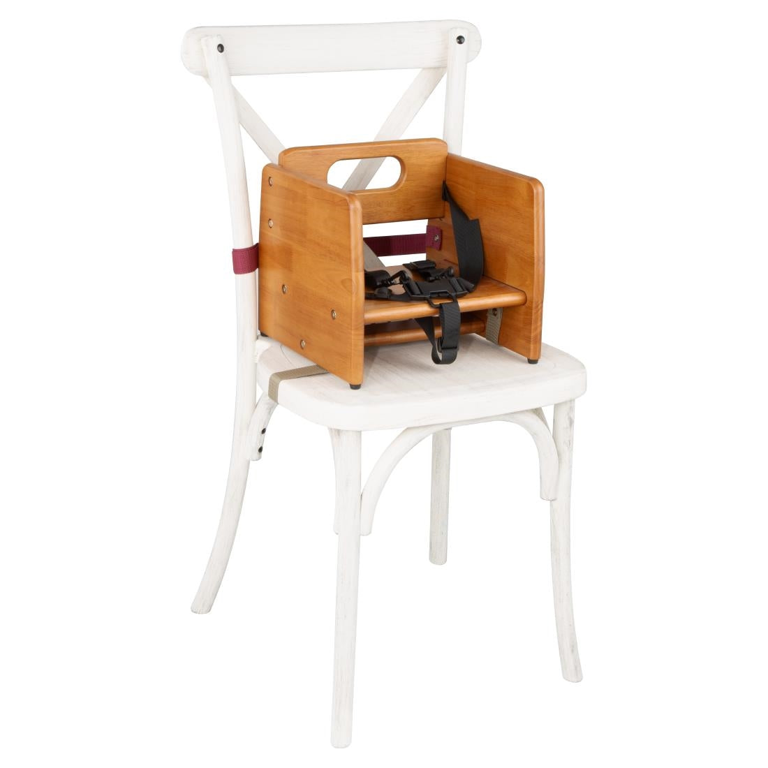 JB528 Bolero Booster Seat - Dark Wood Finish