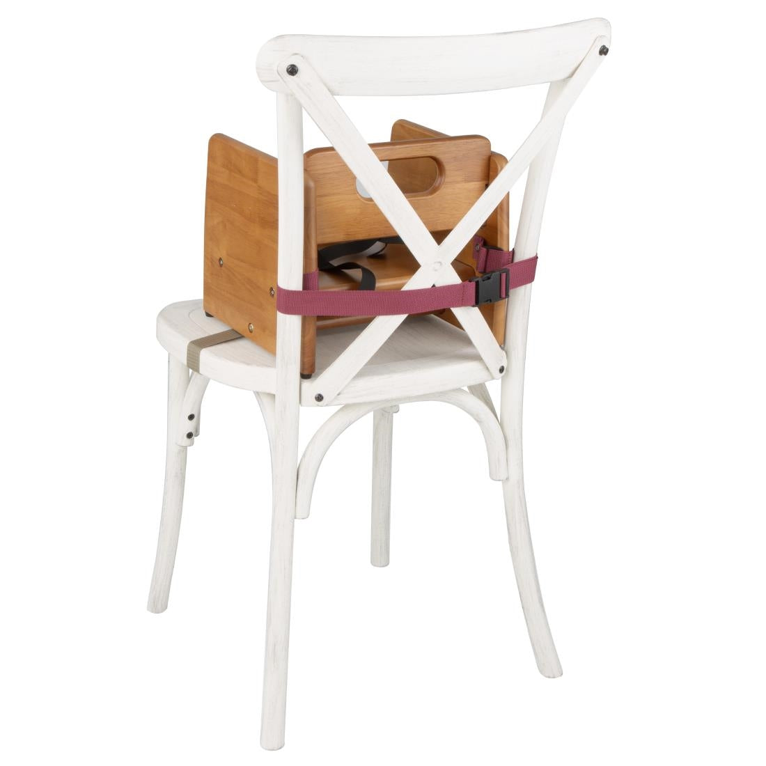 JB528 Bolero Booster Seat - Dark Wood Finish