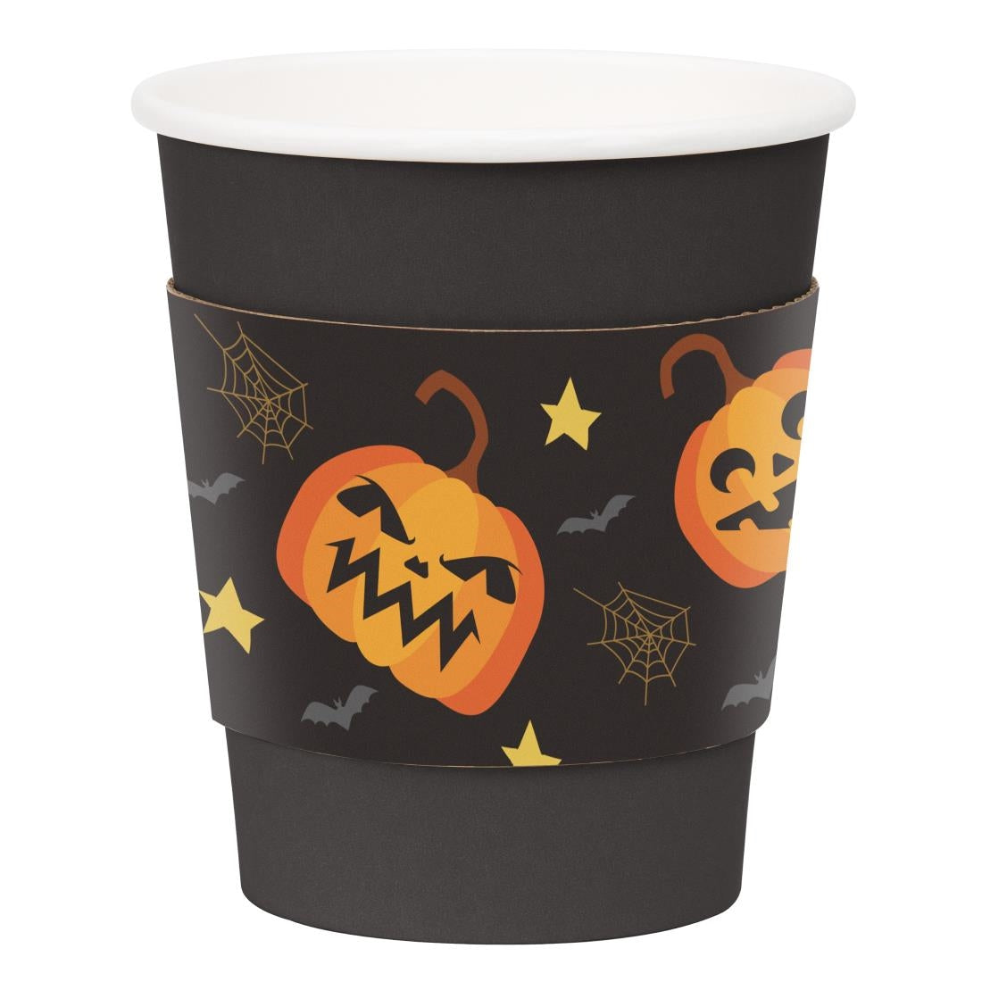 JB540 Fiesta Recyclable Halloween Cup Sleeve for 8oz Hot Cups (Pack 100)