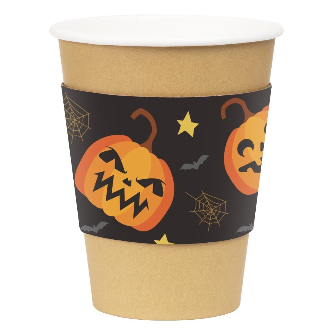 JB541 Fiesta Recyclable Halloween Cup Sleeve for 12oz Hot Cups (Pack 100)