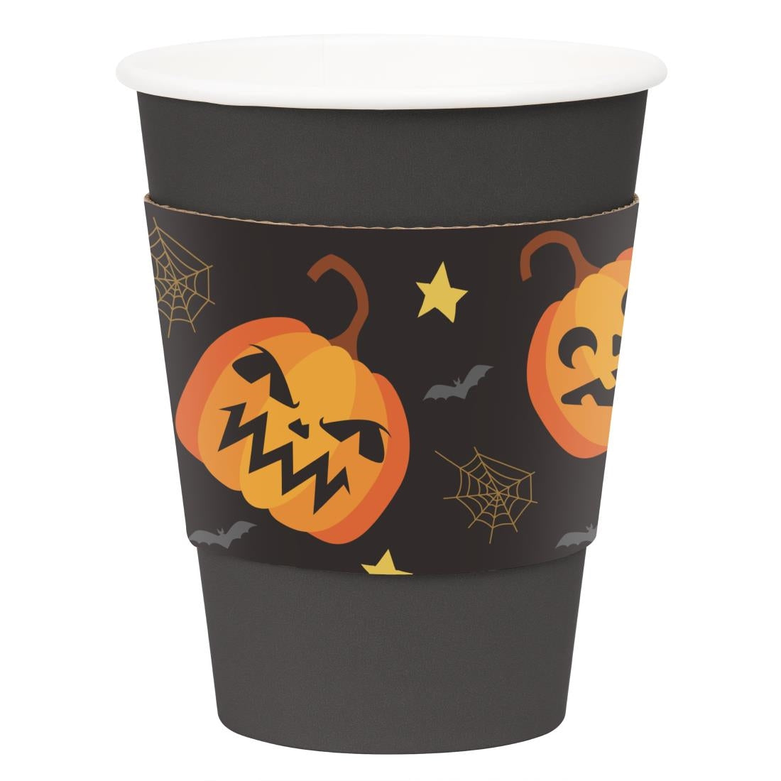 JB541 Fiesta Recyclable Halloween Cup Sleeve for 12oz Hot Cups (Pack 100)