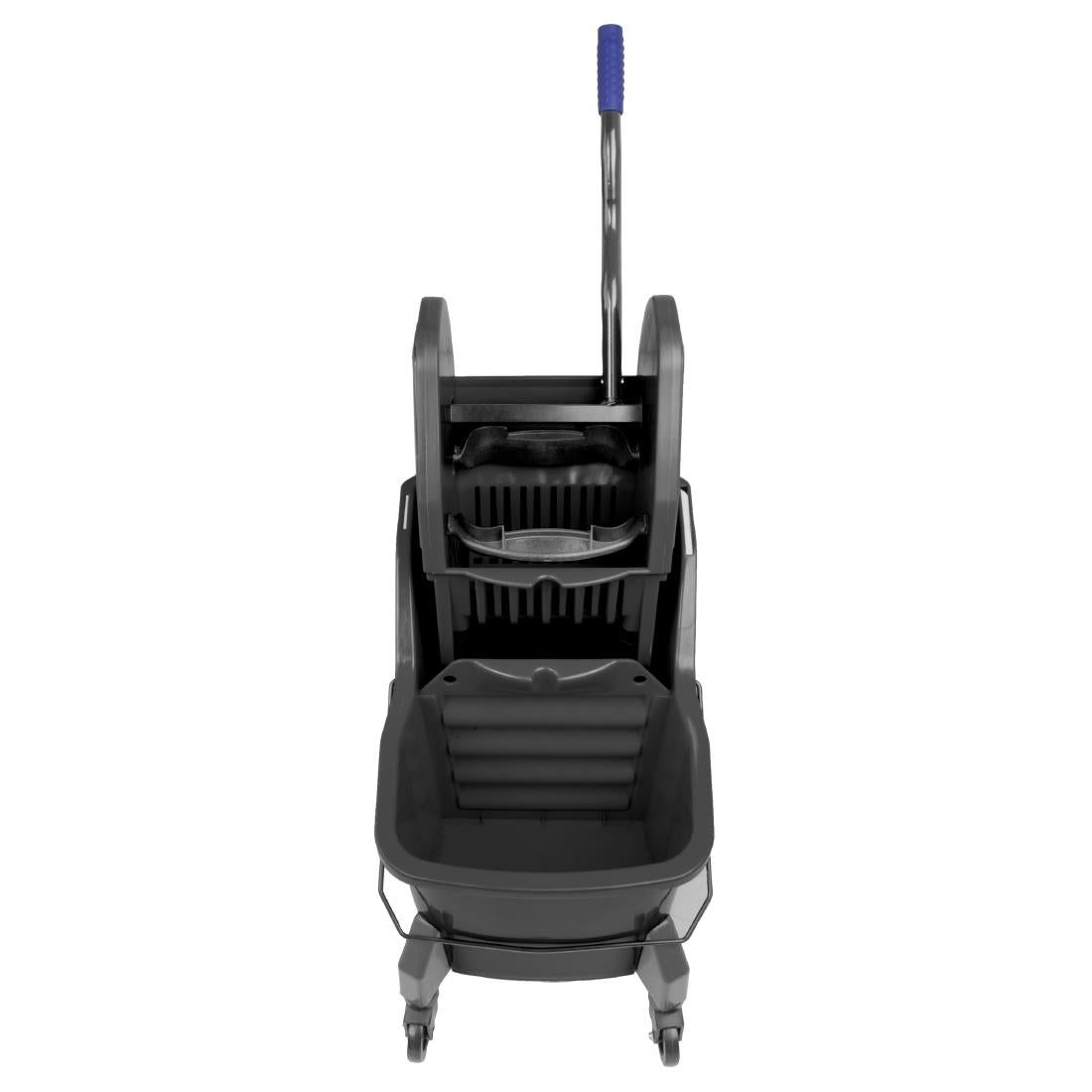 Jantex Two-Compartment Mop Bucket and Wringer Yellow 30Ltr