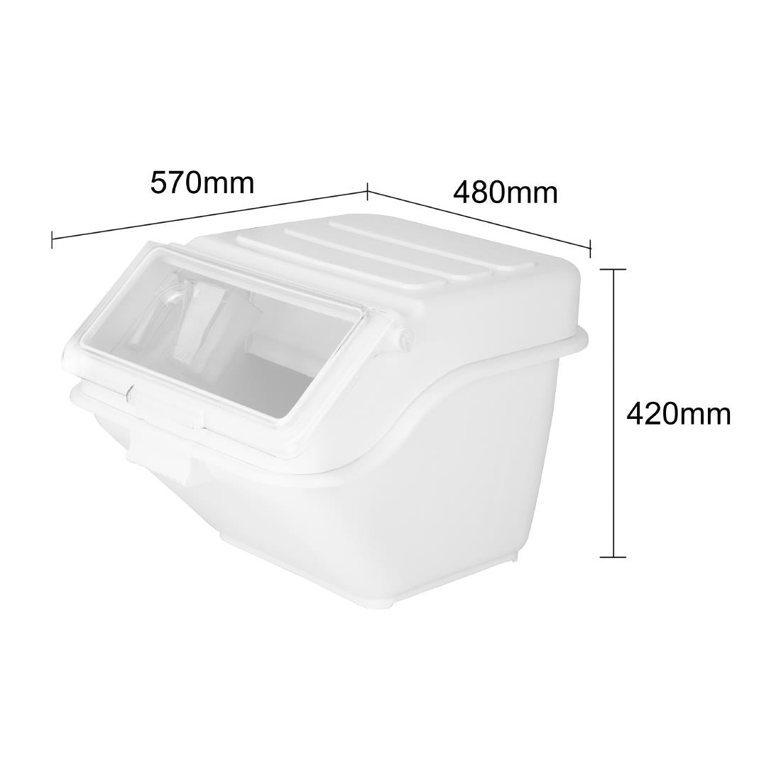 Vogue Ingredient Bin 38Ltr